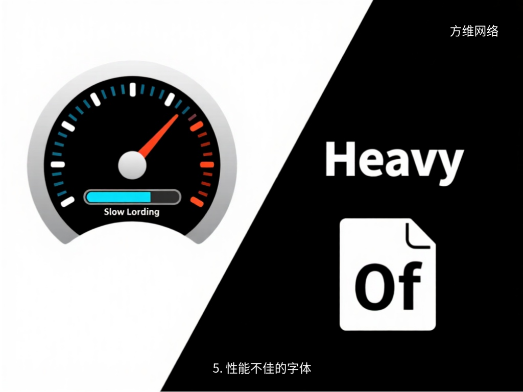 5. 性能不佳的字體