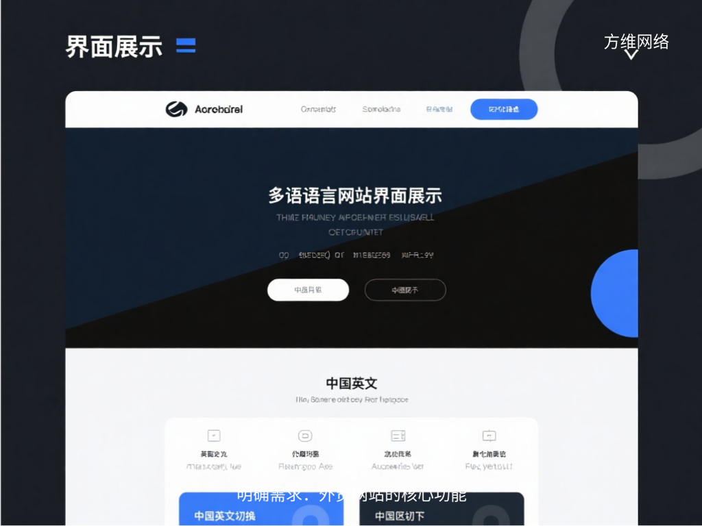 明確需求:外貿(mào)網(wǎng)站的核心功能
