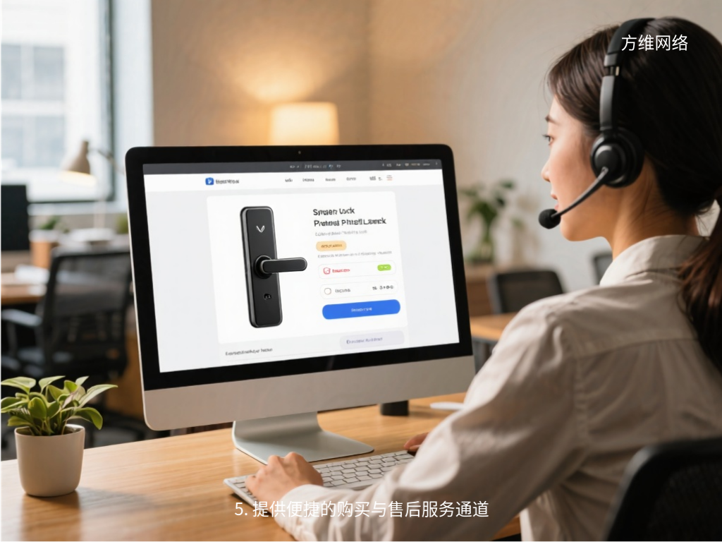 5. 提供便捷的購買與售后服務通道