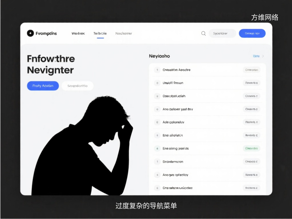 過度復(fù)雜的導(dǎo)航菜單